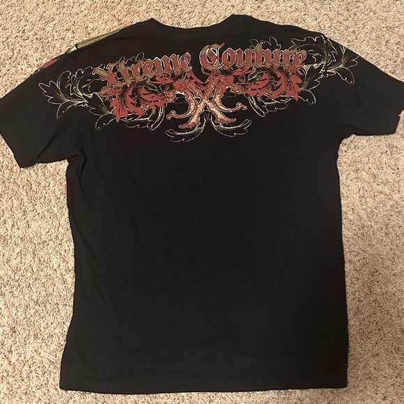 XXLarge Extreme Couture by Affliction Scarlet Skull Y2K Shirt - Picture 2 of 2